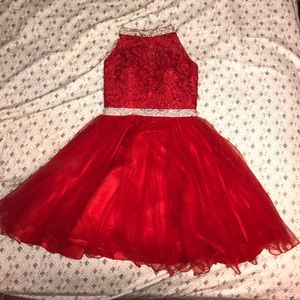Red Snowball dress (short)